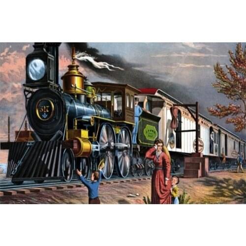 3D Diamond Embroidery Icon 5D DIY Diamond Painting train picture Full Square Diamond Mosaic Home Decoration Paintings gift FZ778