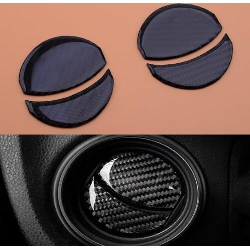 4Pcs Carbon Fiber Inner Air Vent Outlet Cover Trim Sticker Fit for Subaru BRZ Toyota 86 2013 2014 2015 2016 2017 2018 2019 2020
