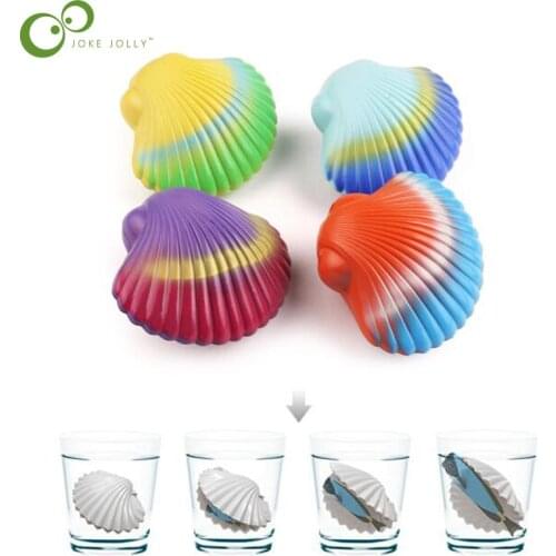 5pcs/lot Magic Hatching Growing Marine life shell toy, growing in the water marine animal scallops baby gifts LYQ