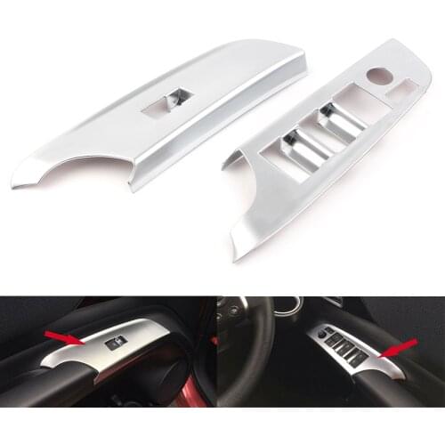 Car Front Door Window Switch Plate Trims For 2016 2017 2018 Toyota Sienta Decoration Cover Trim Car Accessores RHD