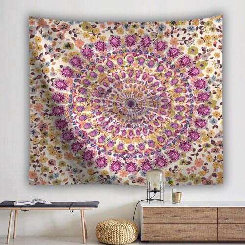 Bohemian Macrame Tapestry Wall Hanging Indian Decoration Home Mandala Wall Carpet Boho Decor Bedroom Dorm Headboard Yoga Blanket