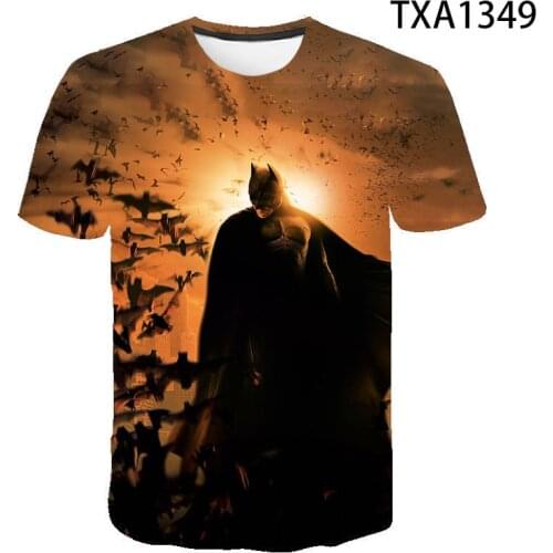 New Boy Girl Kids Bat Super Fashion Men Women Children 3D Printed T Shirt Boy Girl Kids Short Sleeve Casual Cool Tops