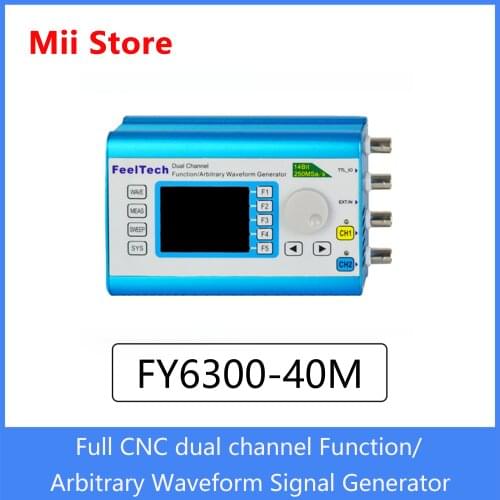 FY6300 40MHz Signal Generator Frequency Generator Blue Sine Frequency Signal Generator Function Waveform Generator
