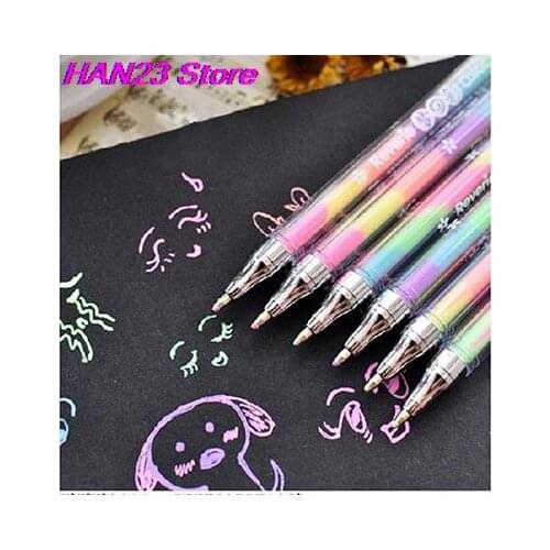 Highlighter Color Soft Brush Pen Art Colored Marker Pens Set Pencils DIY Calligraphy Drawing Write School Stationery Supplies