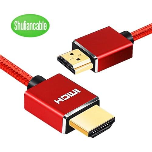 Nylon Braid HDMI Cable 1m 2m 3m 5m 10m 15m 20m hdmi cable 4k 1080P 3D for HDTV PS4 Xbox Projector Laptop Computer