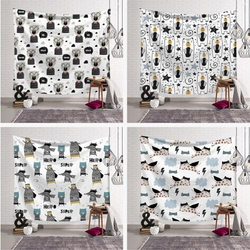 Lovely Alpaca Tapestry Fabric decor animal tapestry Wall Hanging blanket Beach Towel Large Yoga 200x150cm boho Home Wall decor