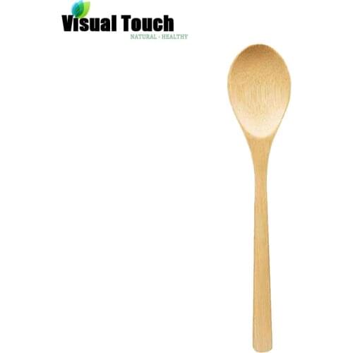 Visual Touch Natural Japanese Style Kitchen Cooking Wooden Soup Spoon Healthy Rice Children Tableware Dinnerware Dinner Service