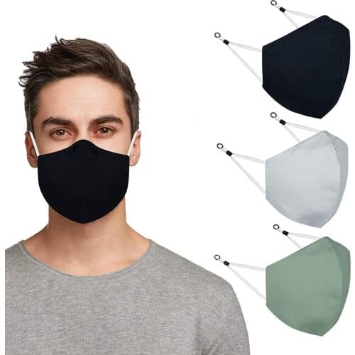 Unisex Black Face Mask Adult Men Linen Cotton Ma For Women Washable Reusable Mouth Mask Facemask Decoration Vip