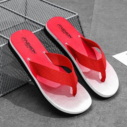 Mens Summer Webbing Clip Foot Herringbone Slippers Comfortable Casual Sandals Non Slip Wear-Resistant Beach Slipper Size 40-44