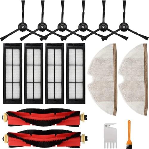 Side Brush Hepa Filter Mop Cloth Accessories Kit For Roborock S5 S6MAXV S50 E20 E25 E35 Xiaomi Mi Mijia Robotic Vacuum Cleaner