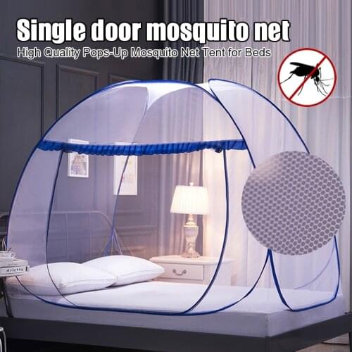 New Mosquito Net Pop-Up Design Mosquito Net Tent For Beds Anti Mosquito Bites Folding Design With Full Bottom Drop Shipping