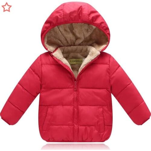 Baby Girl Clothes 2-6 Years Old Winter Padded Jacket Warm Jacket Fashion Childrens Hooded Jacket Girls Thick Fleece Coat