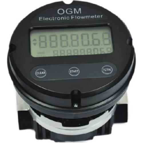 OGM-DN25 1inch Digital electronic flowmeter,Methanol / Alcohol / Diesel / Gasoline High Precision OGM Oval Gear Flow Meter