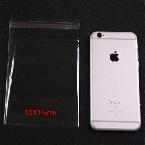 Wholesale 100pcs Transparent Self Adhesive OPP Seal Bags Plastic Cellophone Bags Clear Bags Jewelry Packing Resealable Opp Bags