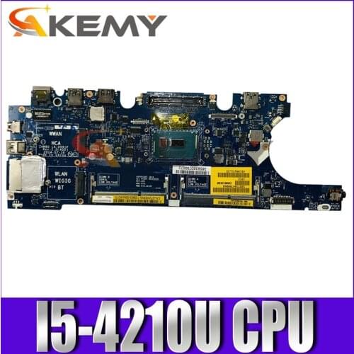 Original laptop Mainboard For DELL Latitude E5250 I5-4210U CN-0MF5V2 0MF5V2 LA-A891P SR1EF DDR3 MOTHERBOARD