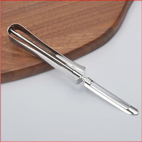 Fruit Vegetable Peeler Portable Multifunction Sharp Silver Fruit Cutter Cooking Tools Stainless Steel Kitchen Accessories