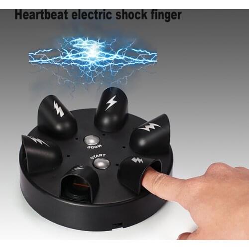 Funny Shocking Shot Roulette Game Reloaded Lie Detector Electric Shock Toy Interesting Electric Finger Game Machine Kids Toys