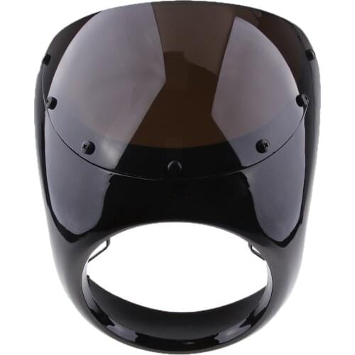 Motorcycle Protection Headlight Fairing Windshield Retro Racer Handlebar Headlight