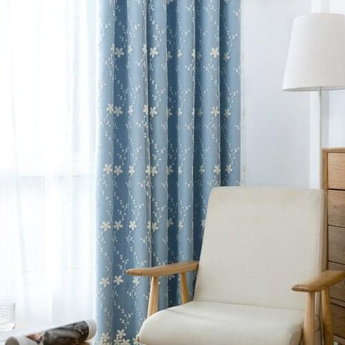 Shading curtains Embroidered curtains living room curtains bedroom curtains balcony curtains wave window drape modern curtains