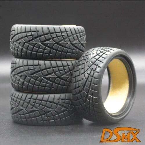 1:10 Scale RC model Car parts On Road 26mm High Grip Rubber Tires Fit HSP HPI HIMOTO REDCAT Racing 6081all for HSP 94123/94122/9