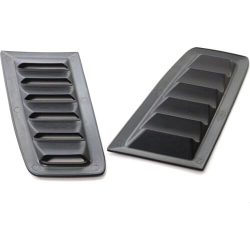 1 Pair Car Hood Vent Decorative Hood Bonnet Vent Air Flow Intake Louvers Hoods Vents Bonnet Cover MK 2 RS Style ABS PLASTIC