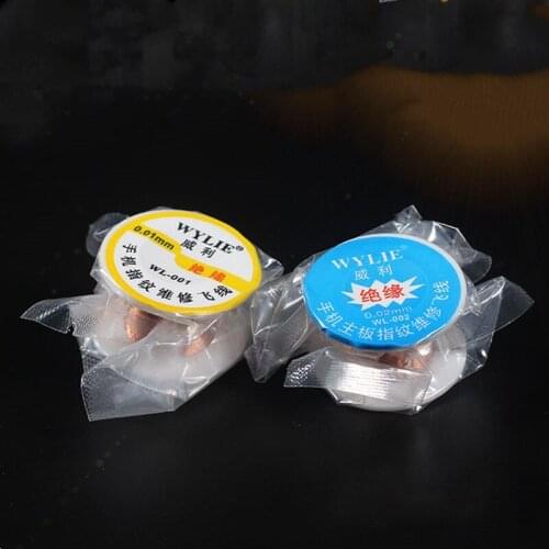 100FIX Insulation 0.02mm 0.01mm 100m Enameled Wire Fingerprint Repair Flying Line For Iphone Board Tool Coil Cable