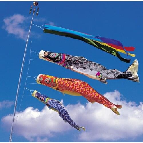 40cm Koinobori Japanese Style Colorful Carp Windsock streamer Koinobori Fish Anime Fish Flags Kite Flag Japanese koinobori