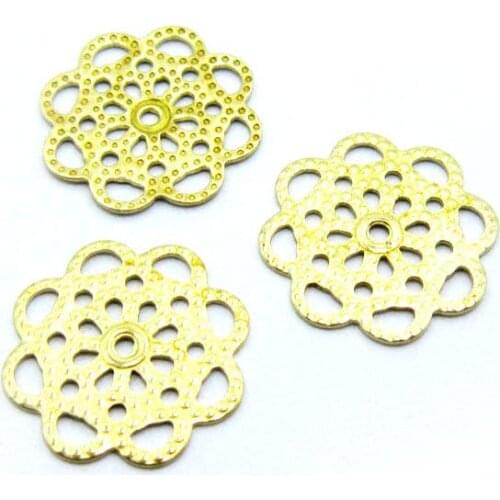 Brass earring charm brass flower finding 12.3x0.6mm Raw brass componets -50pcs R1410