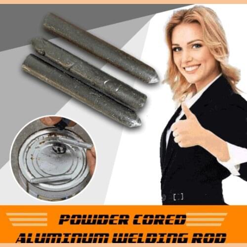 Powder Cored Aluminum Welding Rod Whit Low Temperature 78mm Length No Need Welding gun Use for Stainless Steel Iron Or Water Tan