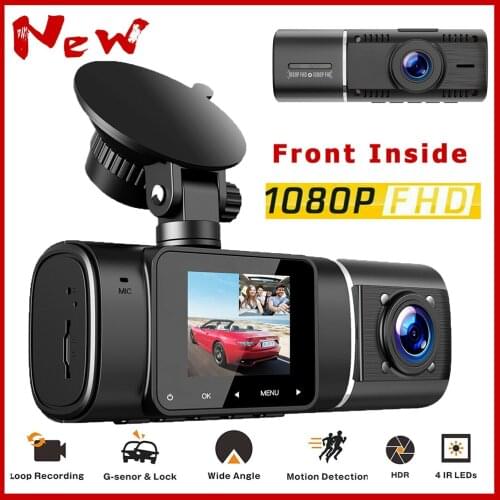 1080P Mini Car DVR Camera Night Vision Auto Video Recorder Dual Len Dash Cam IR Night Vision Full HD 1080P Car Recorder Camera