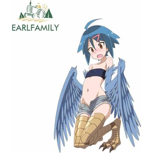 EARLFAMILY 13cm x 8.6cm for Girl Wearing A Birdie Costume Car Stickers and Decals Anime Laptop Surfboard Waterproof Graphics