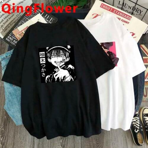 Japan Anime Toilet Bound Hanako Kun T Shirt Men Kawaii Graphic Funny T-shirt Cute Manga Hip Hop Tshirt Streetwear Top Tees Male