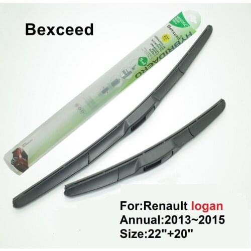 Hybrid Wiper Blade for Renault Logan 22"+20" Bexceed of Car Windshield Windscreen 2013 2014 2015