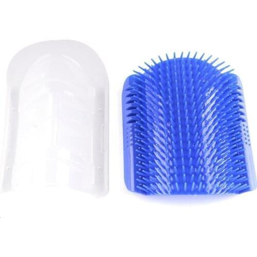 1 Pcs Cat Toy Corner Brush For Long Hair Squeaky Face Massage Comb Comfortable Self Grooming Brush Free Hand Wall Toy For Cats
