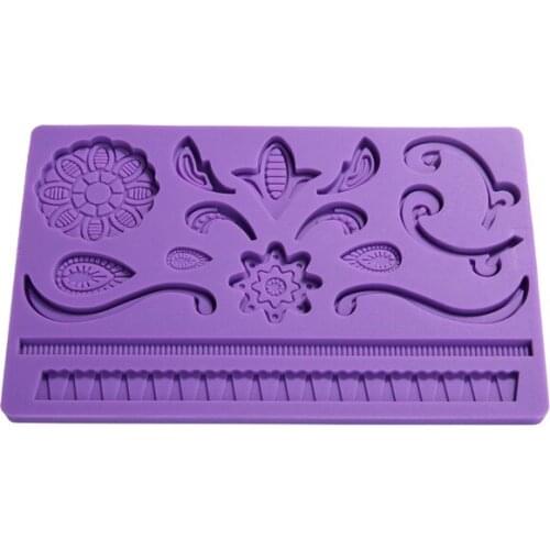 Fondant Tool Different Leaves Shape Baking Mold Silicone Embossing Die Sugar Arts Flowe