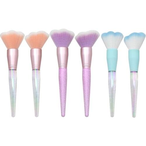 Makeup Brushes Transparent Handle Beauty Tools Cute Animal Cat Paw Powder Foundation Brush Cosmetic Blush Brushes For Girl Gift