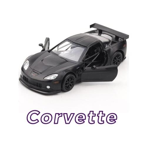 1:36 scale Alloy pull back car model, High simulation Corvette American Sports racing Car,Two open doors, toy