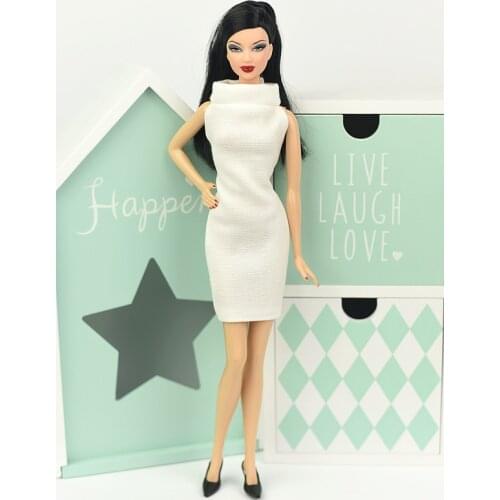 Fashion One Piece Dress For Barbie Doll Evening Dresses Vestido Doll Clothes For Barbie Princess 1/6 BJD Dolls Accessories Toy