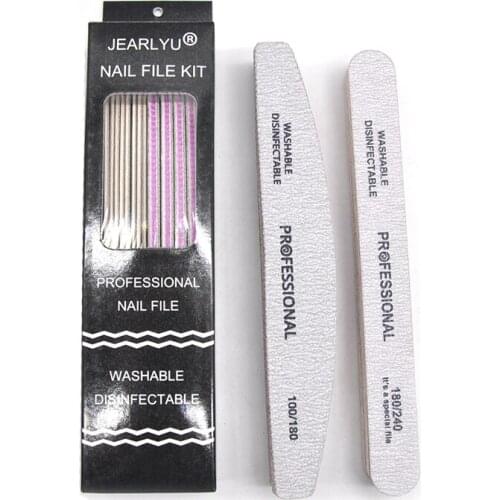 Sanding Nail Files Set 15pcs Per Box Nail Buffer Block Manicure Tool Set Washable Nails Files Sandpaper Slim Kit Set Nagelvijl