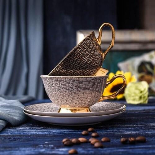 New Fashion Bone China Coffee Cup and Saucer Funny Fashion Design European Coffee Mug Best Gift for Friend