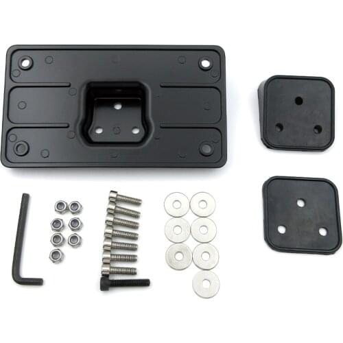 New Motorcycles Laydown Tilt License Plate Frame Mount Bracket Retro Metal For Harley Big Twins Sportster Dyna Softail 1973-2018