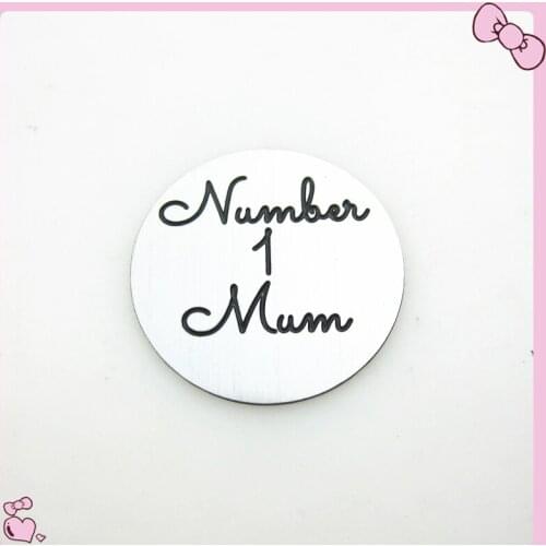 New arrive 22mm large number 1 mum window plate floating pendant charms fit 30mm glass floating locket