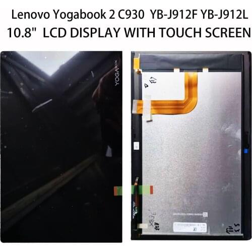 New 10.8" For Lenovo Yogabook Yoga Book 2 C930 Book2 YB-J912F YB-J912L LCD Display Touch Screen Digitizer Glass Full Assembly