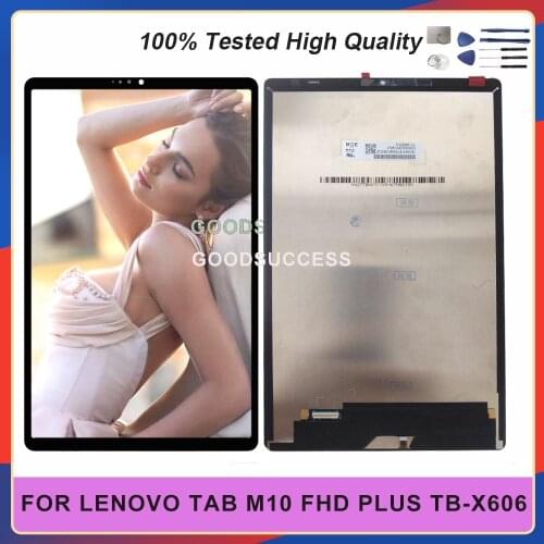 Original 10.3 Inch For Lenovo Tab M10 FHD Plus TB-X606F TB-X606X TB-X606 LCD Display Touch Screen Digtizer Assembly Free Tools