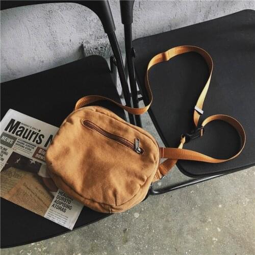 Teenage Womens Fashion Bag Canvas Teenager Shoulder Bag Student Teen Bag Girl Belt Bag Womens Messenger Crossbody Bag