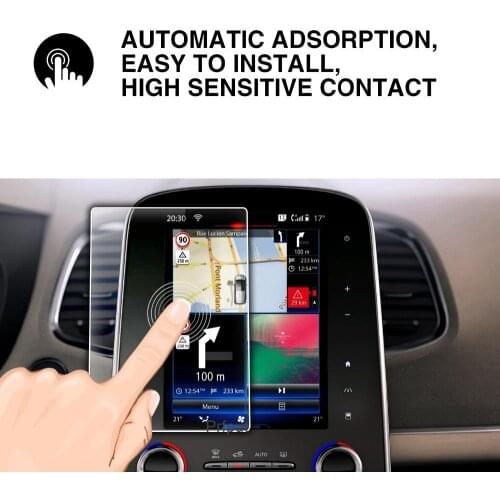 Tempered glass screen protector for Renault Espace 2014-2020 car Radio GPS navigation Lcd display
