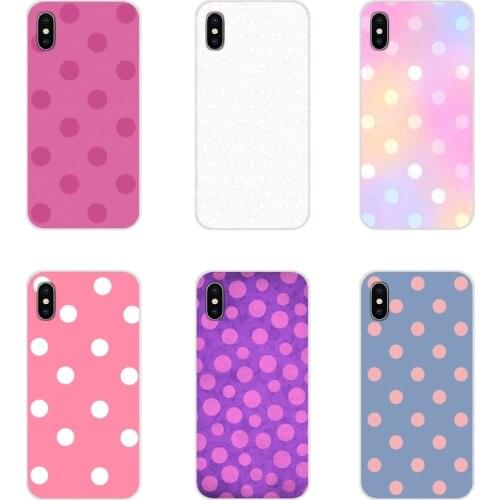 Pink on Polka Dots For Apple iPhone X XR XS 11Pro MAX 4S 5S 5C SE 6S 7 8 Plus ipod touch 5 6 Accessories Phone Shell Covers