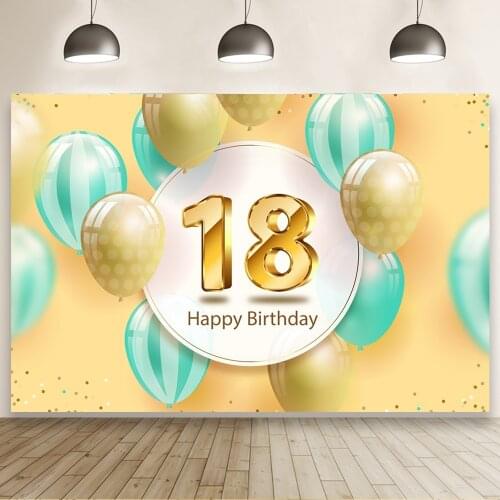 Light Yellow Youth 18 Years Old Background Portrait Photography Birthday Party Photozone Photo Backdrops Photocall Studio