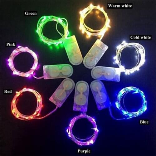 1M 10 LEDs White, Warm White, Red, Green, Blue, Orange, Pink, Purple, RGB Color Changing LED Battery String Light for Christmas