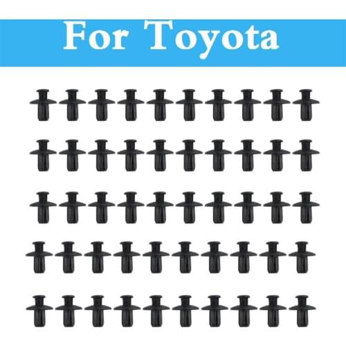 8mm Car Plastic Rivet Fasteners Bumper Mudguard Expansion Clips For Toyota Camry Avensis Aygo Belta Blade Brevis Caldina Cami